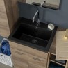 UNIKA - Composizione lavanderia cm 160 con lavabo mod. SABBIA nero - 2