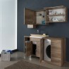 UNIKA - Composizione lavanderia da 160 cm con lavabo mod. CORALLO - 1