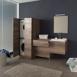 UNIKA - Composizione lavanderia cm 200 con lavabo mod. ZEUS - 2