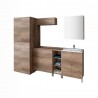 UNIKA - Composizione lavanderia cm. 230 con asse da stiro e lavabo ZEUS - 1