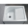 Mobile con lavatoio 45X50 con vasca in ceramica Strofinatoio Incorporato - 2