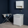 MOBILE CM 60 X 50 ,  LAVATOIO  CERAMICA  CON STROFINATOIO INTEGRATO - 6