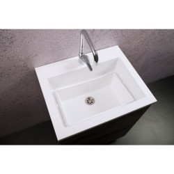 VASCA Lavabo Sistema Zeus Mineralmarmo 80x48 - 1