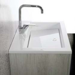 VASCA Lavabo Sistema Zeus Mineralmarmo 80x48 - 2