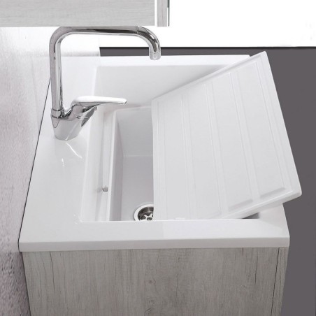 Vasca Lavabo Sistema Zeus Mineralmarmo 60x48 - 3