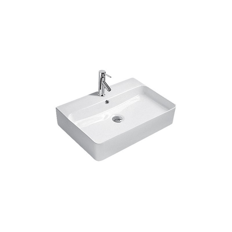 Lavabo d'appoggio Rettangolare 60*42 C/ FORO - 1