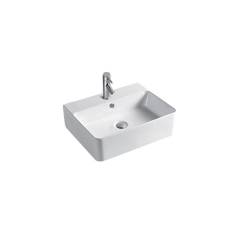 Lavabo d'appoggio Rettangolare 50*42 C/ FORO - 1