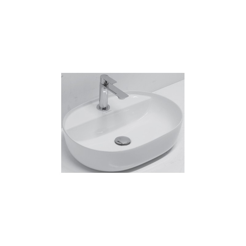 Lavabo d'appoggio Ovale 50 C/FORO - 1