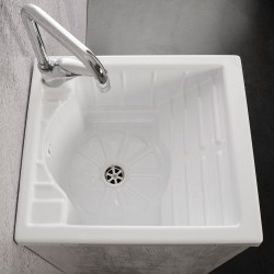 Mobile lavatoio 45X50 vasca in ABS - 2