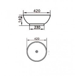 Lavabo d'appoggio serie GO - 2