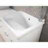 Mobile lavatoio 60x50 vasca in ceramica con strofinatoio incorporato - 3