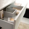 Mobile sospeso  80X46  con cassetti , per lavabo d'appoggio in ceramica - 2