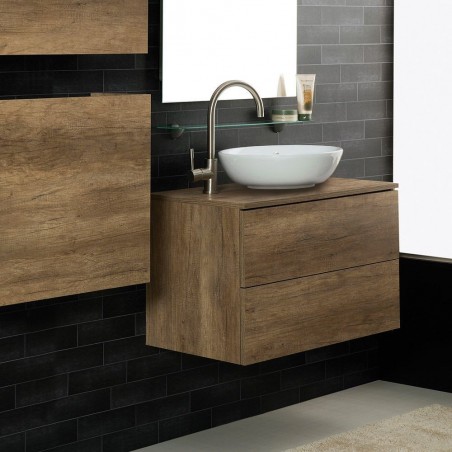 Mobile sospeso  70X46  con cassetti , per lavabo  in ceramica - 1