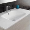 Mobile sospeso 80X46  con ante e lavabo in ceramica - 2