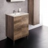 Mobile a terra 60X46  con lavabo in ceramica e ante - 1