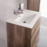 Mobile a terra 60X46  con lavabo in ceramica e ante - 2