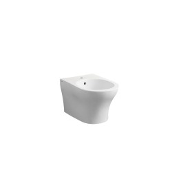 SOLI RIMLESS - BIDET SOSPESO CM50X36 MONOFORO CON TROPPOPIENO - 1