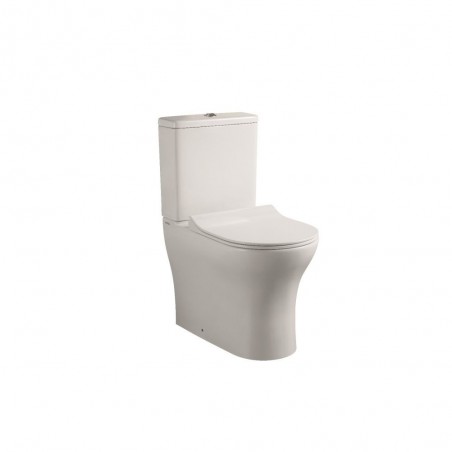 SOLI RIMLESS - WC MONOBLOCCO INSTALLAZIONE FILOMURO CM62X38 H.82 senza brida - 1