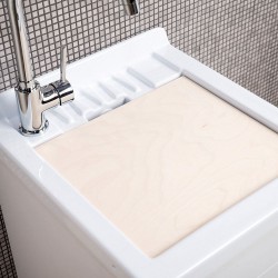 Lavatoio 45X60 Vasca ABS Asse Legno - 5