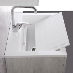 Lavatoio 80X48 vasca sistema Zeus MineralMarmo - 2