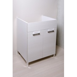Mobile lavatoio 60x50   con vasca in ceramica  tavola in legno ,ante colorate,. - 11