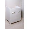 Lavatoio 60x50 , Vasca MineralMarmo , Ante colorate - 8