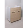 Lavatoio 60x50 , Vasca MineralMarmo , Ante colorate - 10