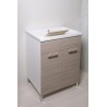 Lavatoio 60x50 , Vasca MineralMarmo , Ante colorate - 11