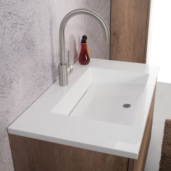 Lavatoio 80X48 vasca sistema Zeus MineralMarmo - 9