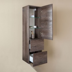 Colonna 35X32,5X124 con anta e due cassetti - 4