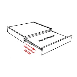 Base Multifunzione con Piano estraibile porta Lavabiancheria e Asciugatrice CM 64X56 H10 - 3